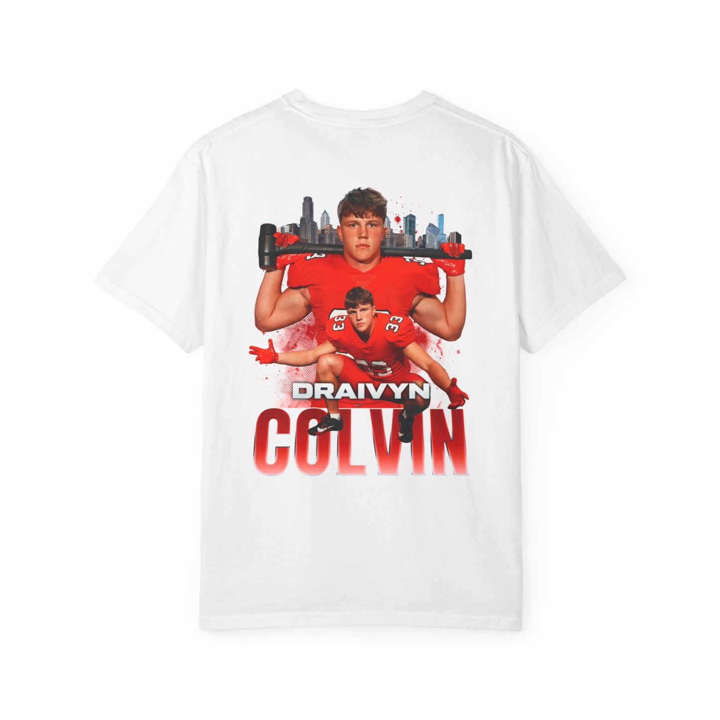 Draivyn Colvin Logo Front & Back Premium Tee