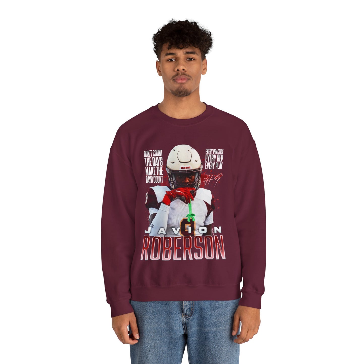 Javion Roberson Featured Quote Crewneck Sweatshirt
