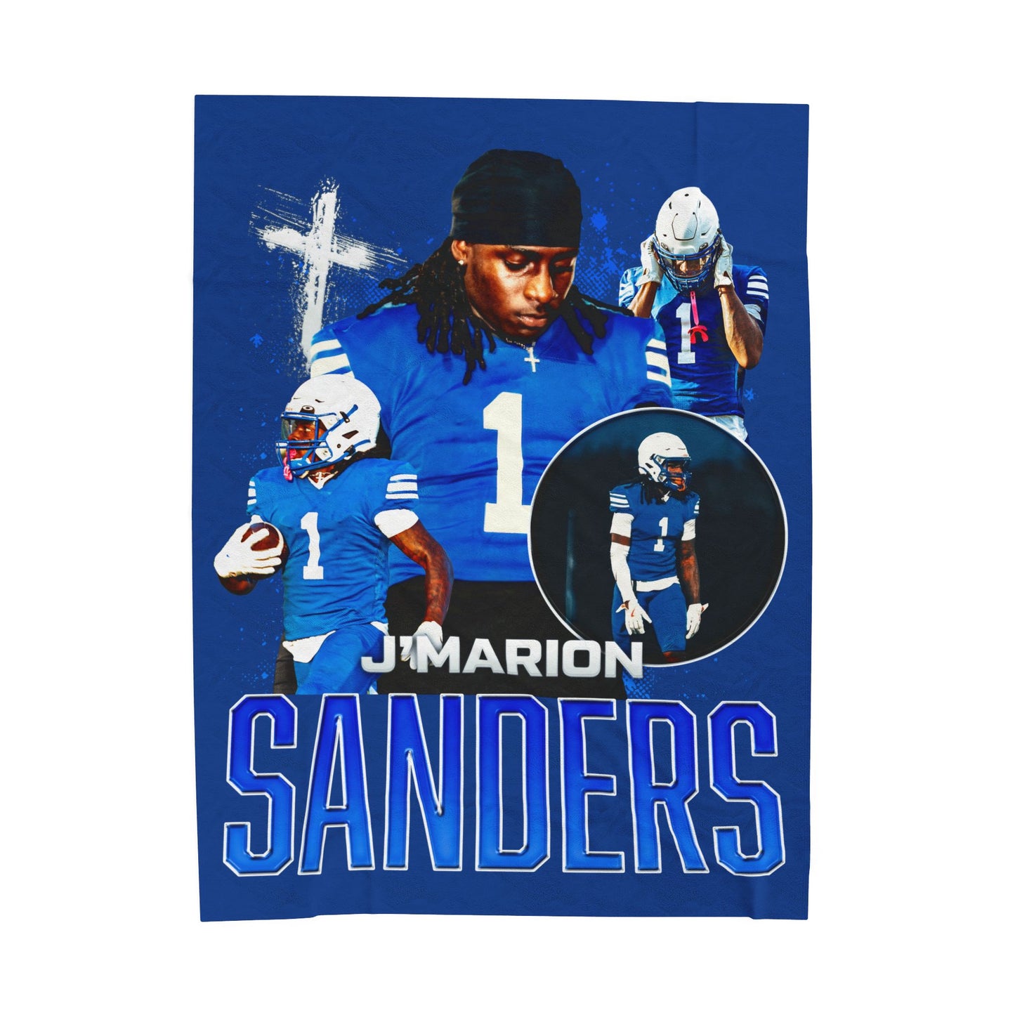 J'Marion Sanders 60"-80" Plush Blanket