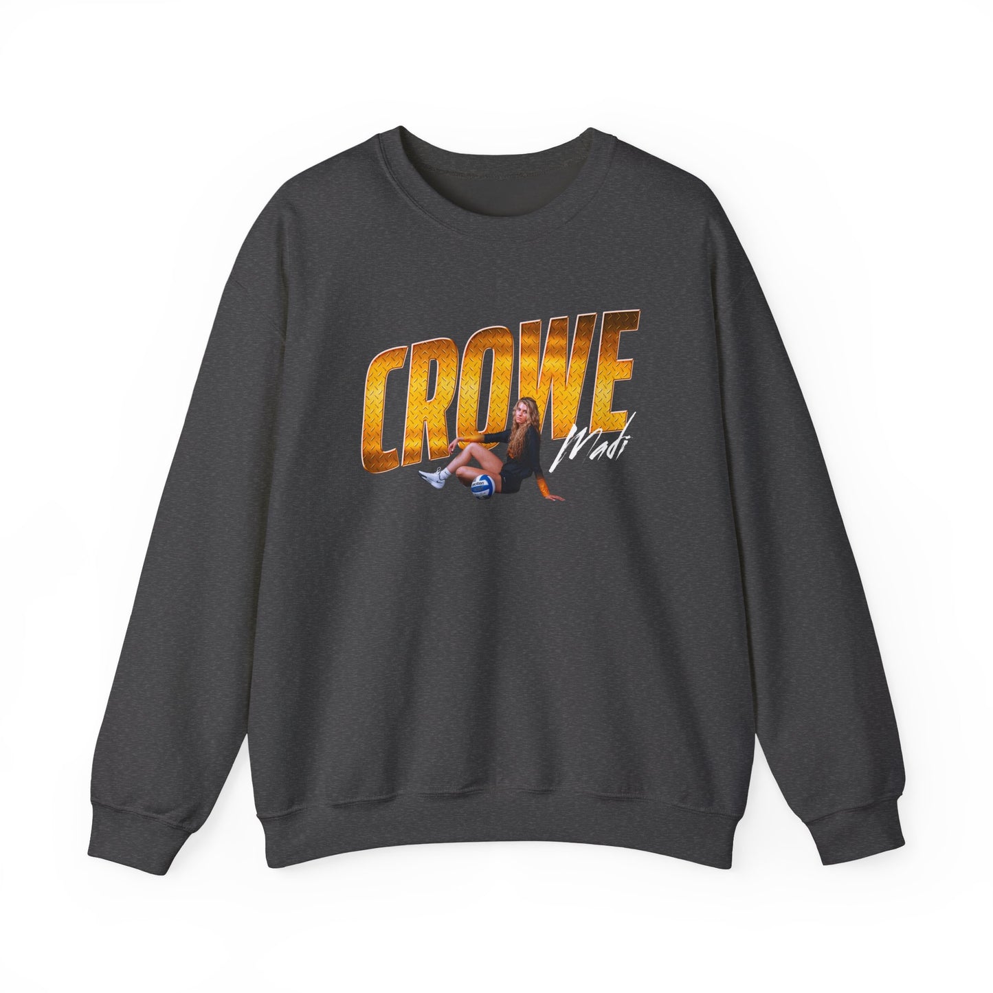Madi Crowe Cursive Combo Colored Crewneck Sweatshirt
