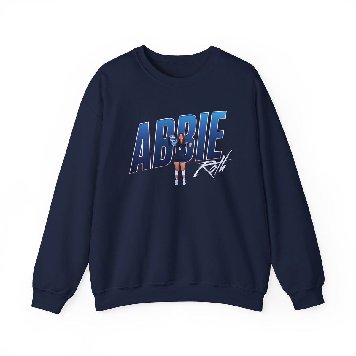 Abbie Roth Cursive Combo  Crewneck Sweatshirt