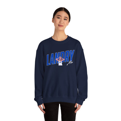 Landry Allen Cursive Combo Colored Crewneck Sweatshirt