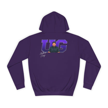 Uelese Grey Big Initials Premium Hoodie