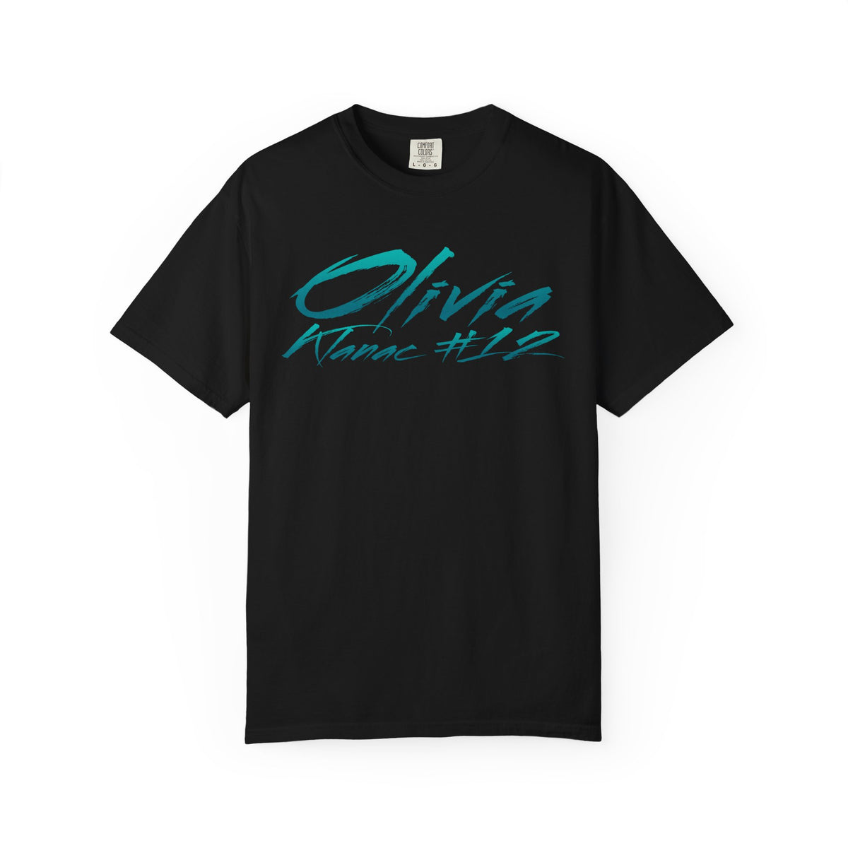Olivia Klanac Cursive Name & Number Premium Tee
