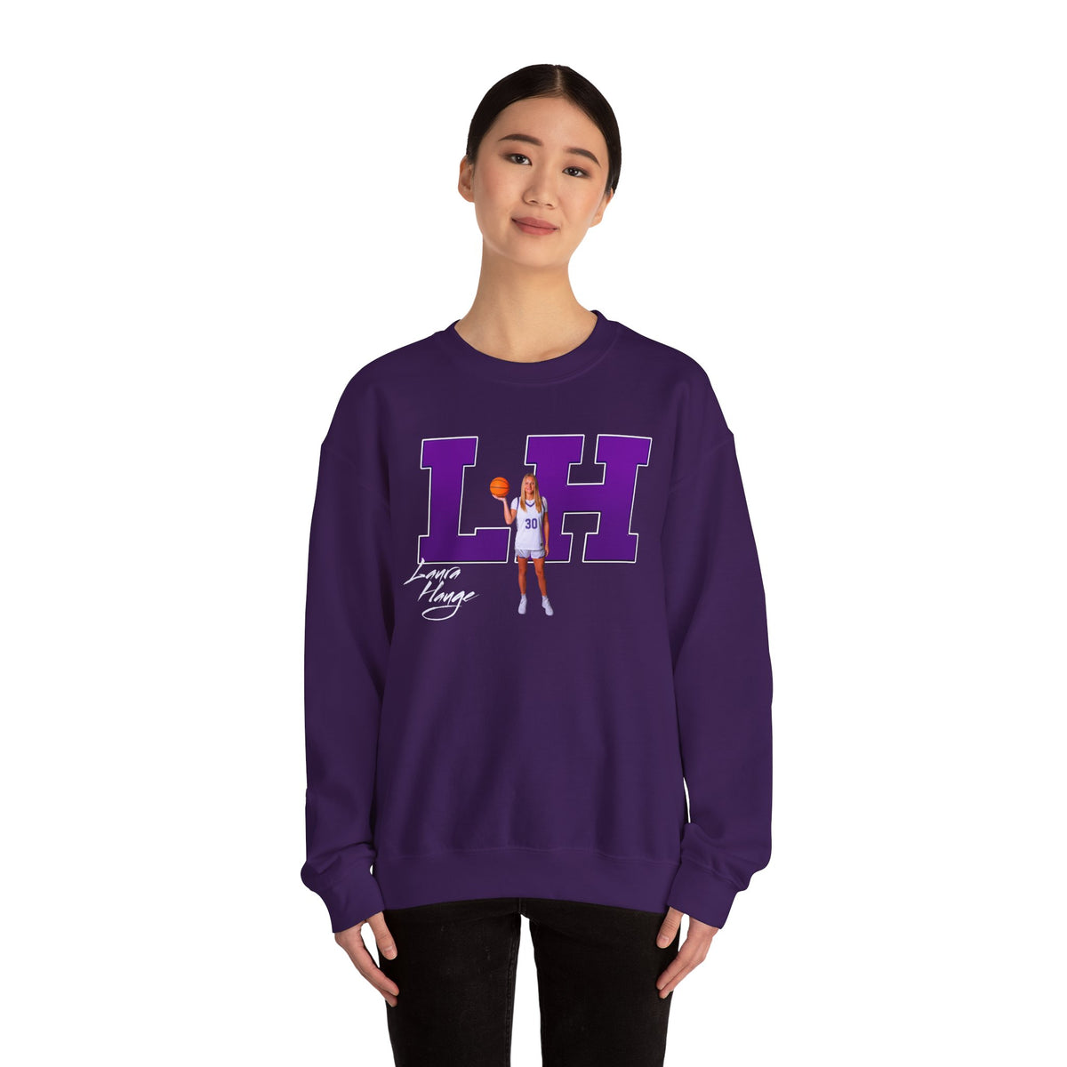 Laura Hauge Big Initials Crewneck Sweatshirt