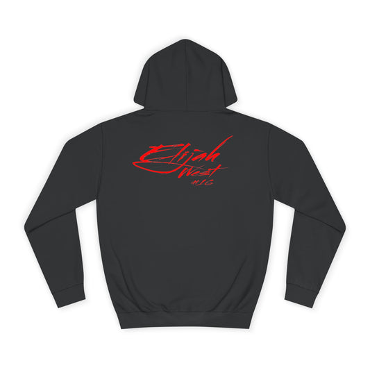 Elijah West Cursive Name & Number Premium Hoodie