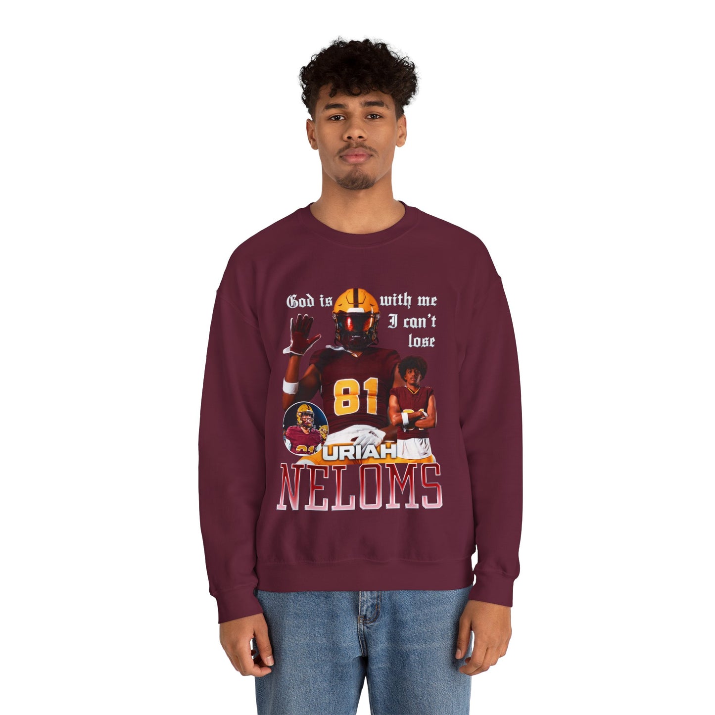 Uriah Neloms Featured Quote Crewneck Sweatshirt