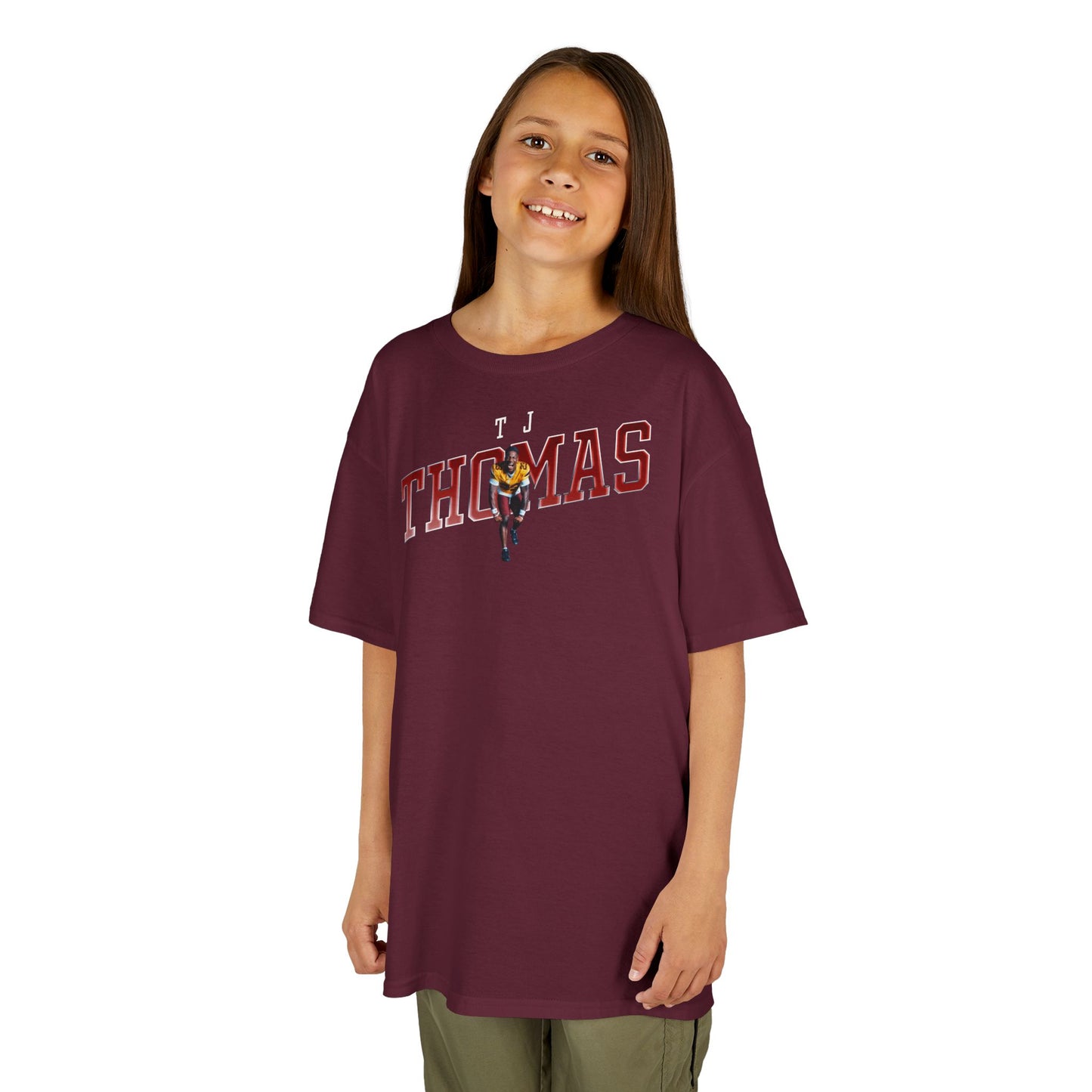TJ Thomas Cursive Combo Kids Tee