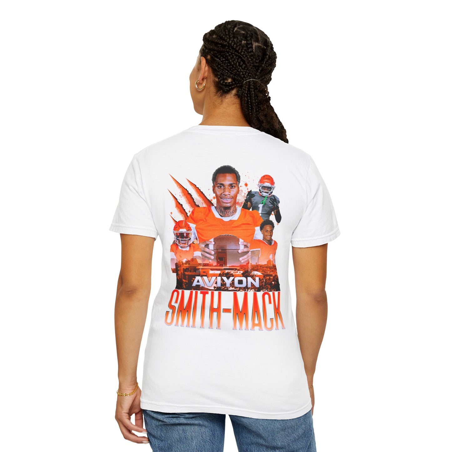 Aviyon Smith-Mack Logo Front & Back Premium Tee