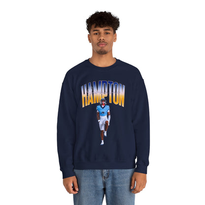 Jermaine Hampton Curved Combo Colored Crewneck Sweatshirt