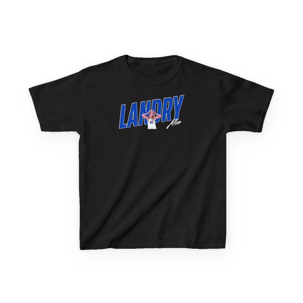 Landry Allen Cursive Combo Colored Kids Tee