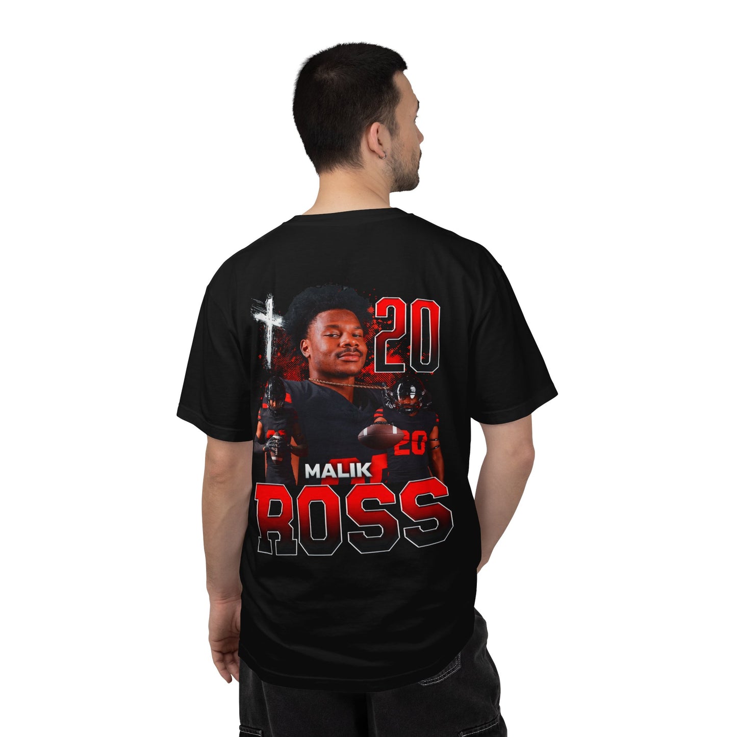 Malik Ross Logo Front & Back Premium Tee