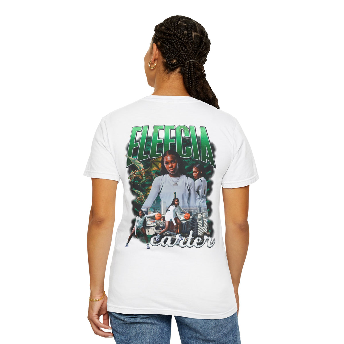 Eleecia Carter Logo Front & Back Premium Tee