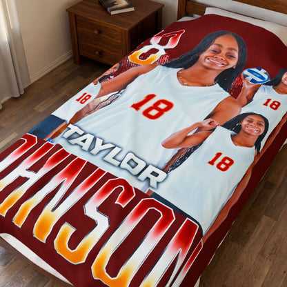 Taylor Johnson 60"-80" Plush Blanket