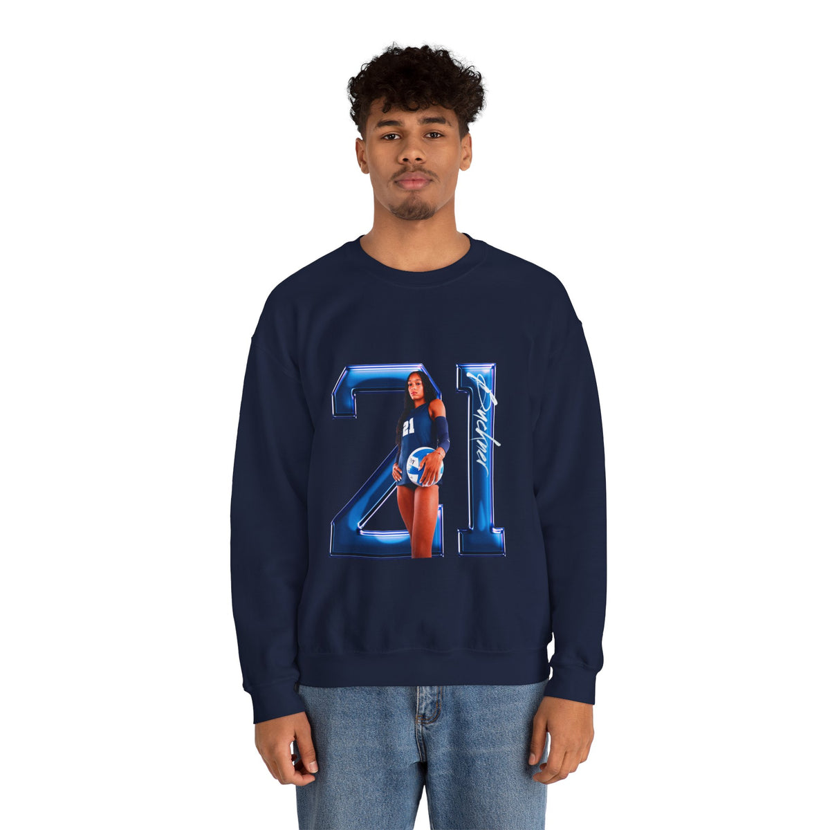 Addison Buckner Player Icon Number Crewneck Sweatshirt