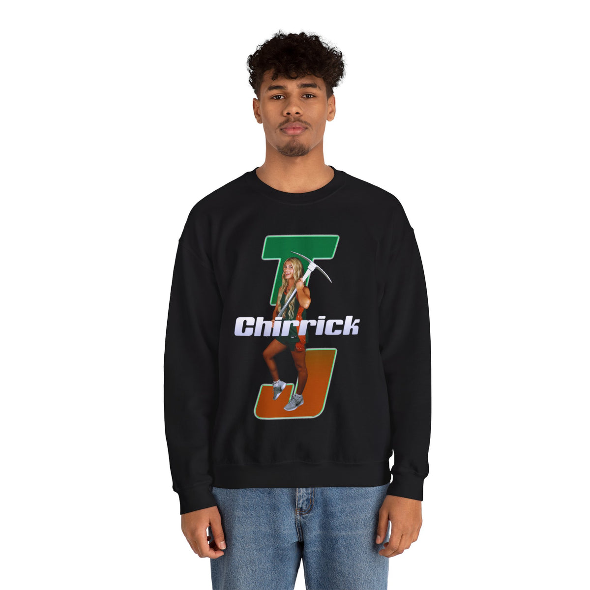 TJ Chirrick Retro Initials Crewneck Sweatshirt