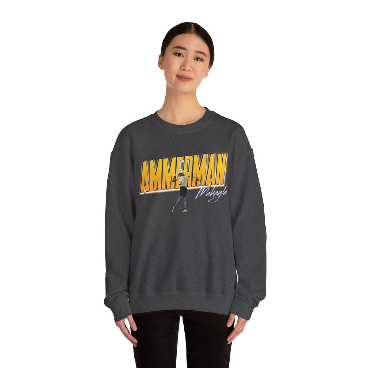 Makayla Ammerman Cursive Combo Colored Crewneck Sweatshirt