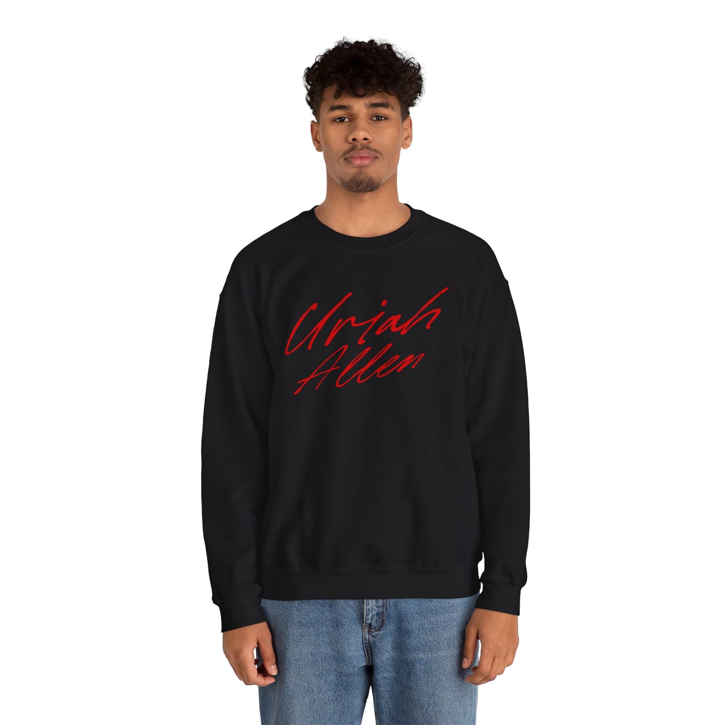 Uriah Allen Cursive Name & Number Crewneck Sweatshirt
