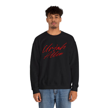 Uriah Allen Cursive Name & Number Crewneck Sweatshirt