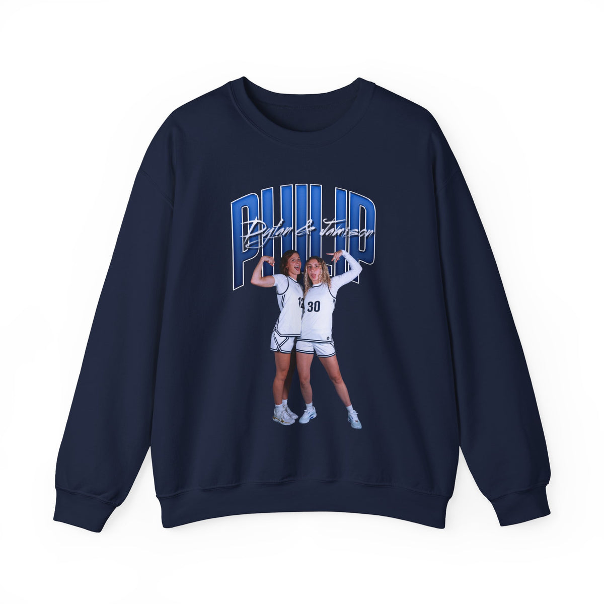Dylan & Jamison Philip Curved Combo Colored Crewneck Sweatshirt
