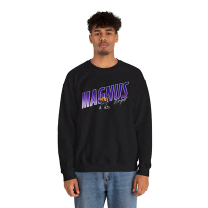 Magnus Wright Cursive Combo Colored Crewneck Sweatshirt