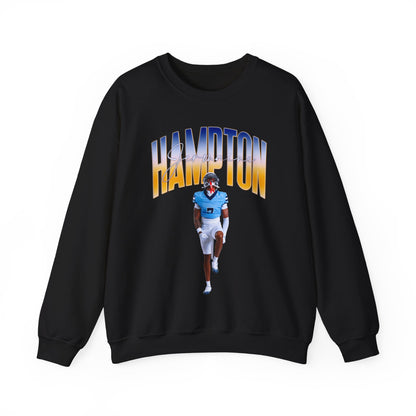 Jermaine Hampton Curved Combo Colored Crewneck Sweatshirt