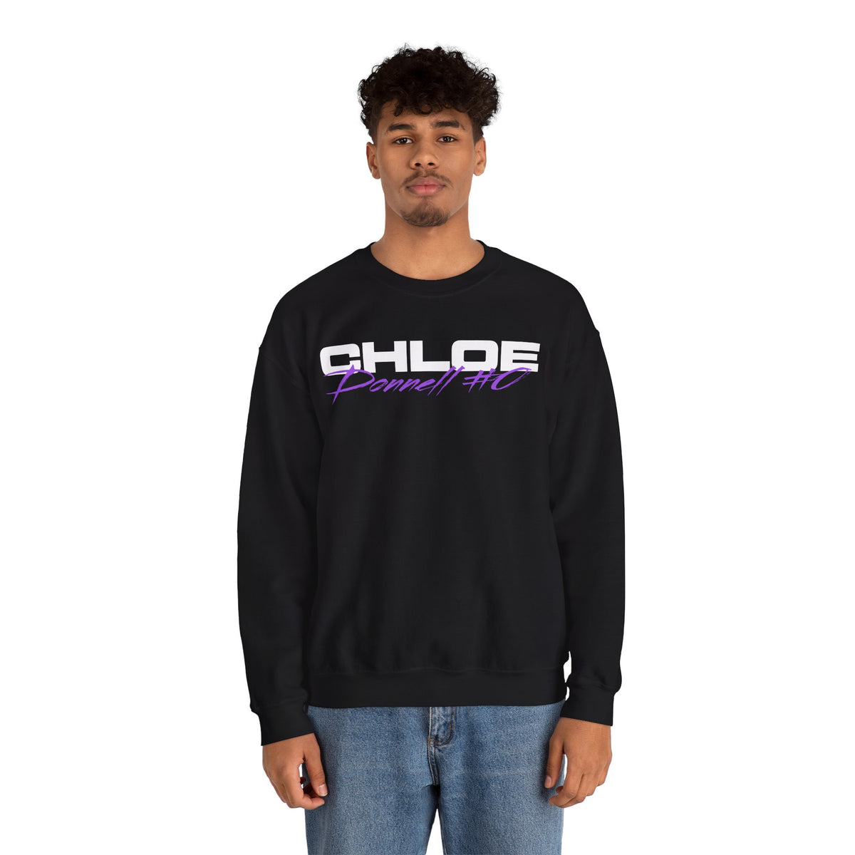 Chloe Donnell Cursive Name & Number Crewneck Sweatshirt