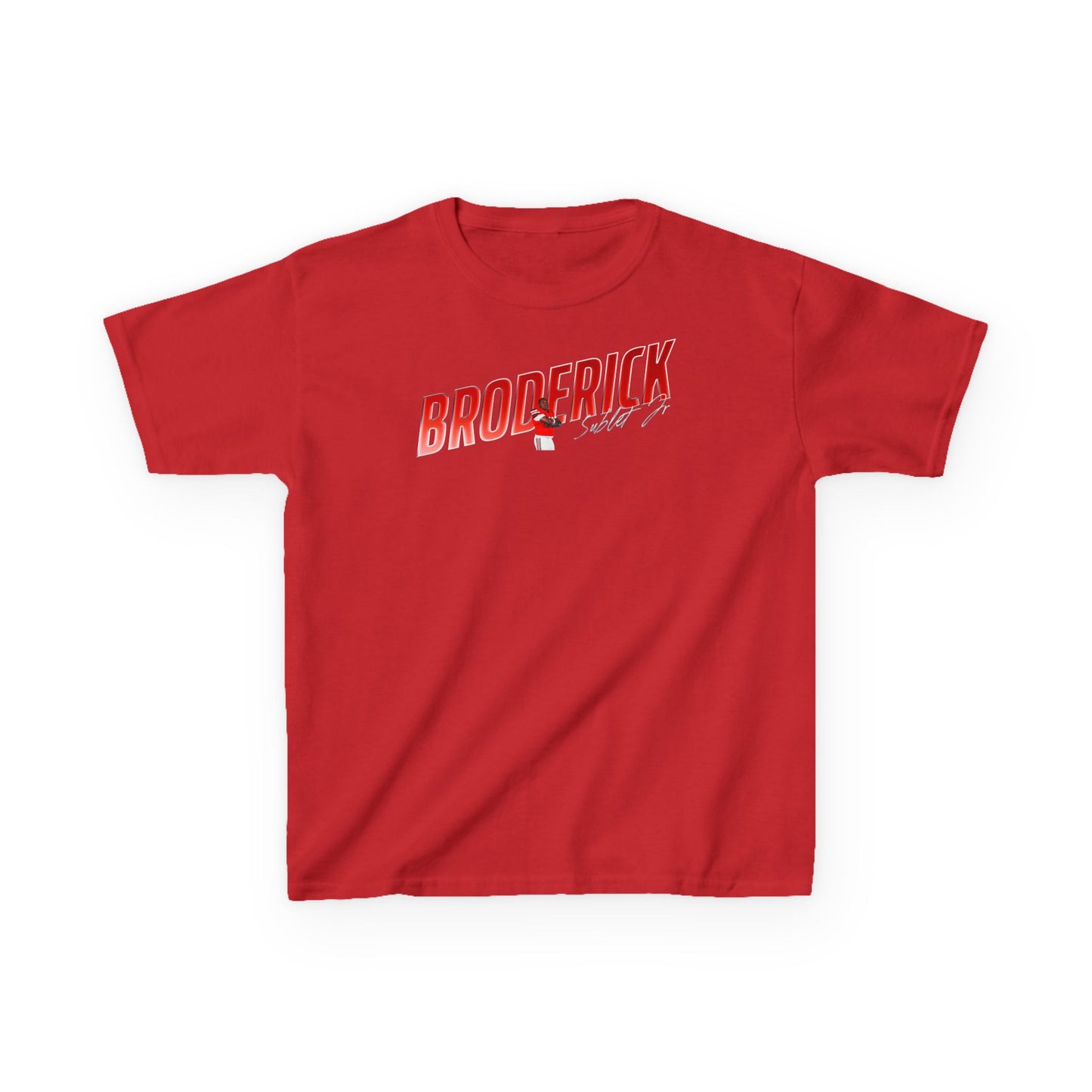 Broderick Sublet Jr. Cursive Combo Kids Tee