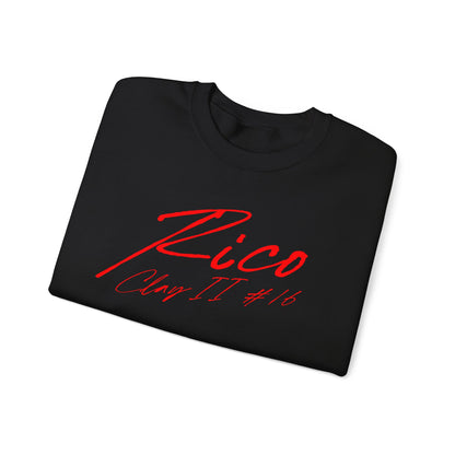 Rico Clay II Cursive Name & Number Crewneck Sweatshirt