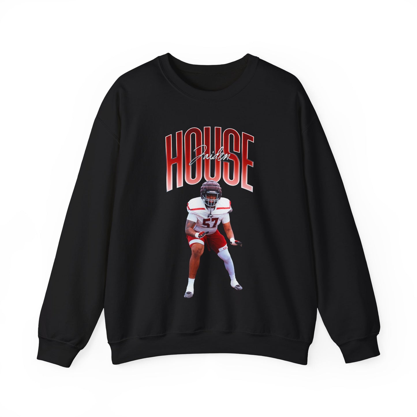 Jaiden House Big Last Name Crewneck Sweatshirt