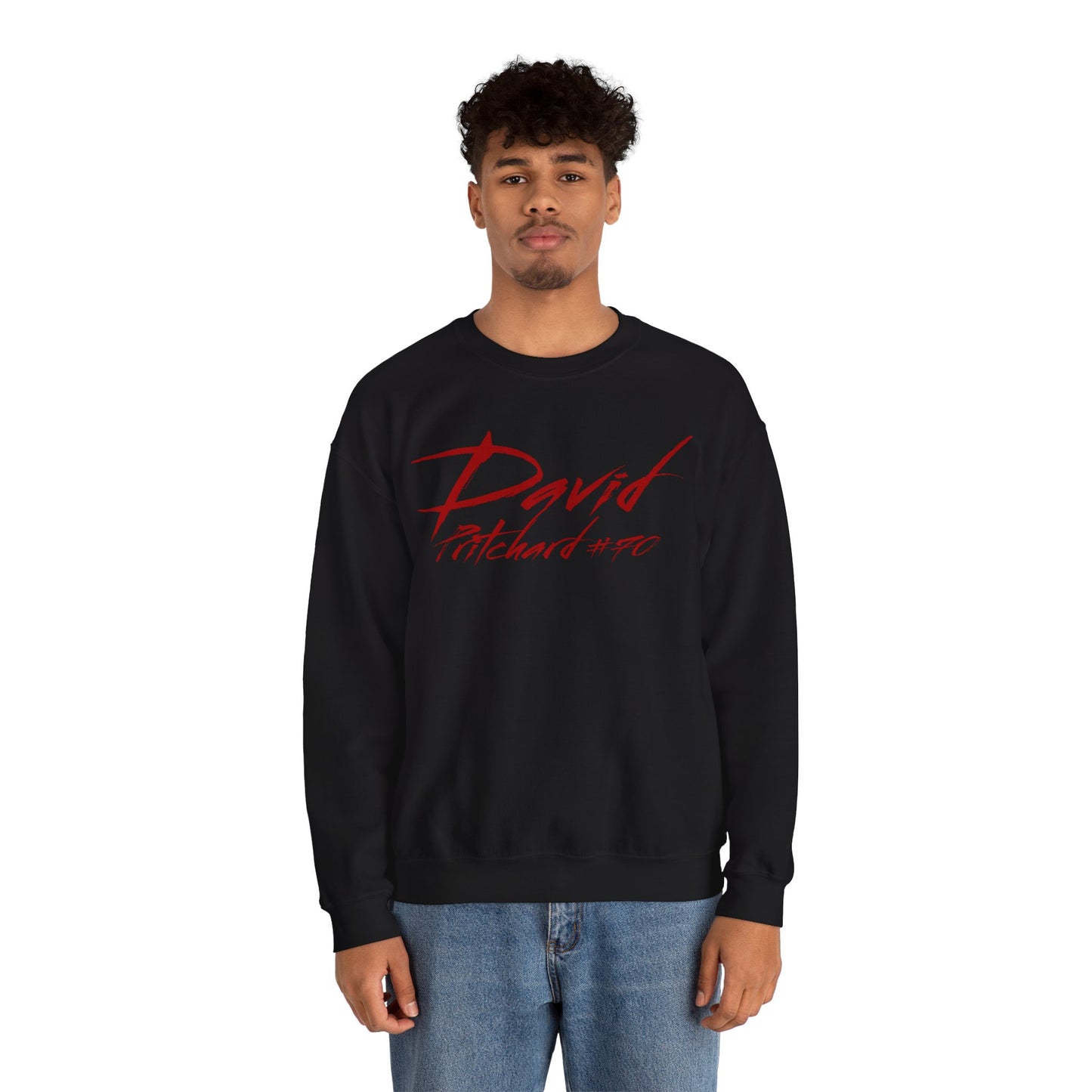 David Pritchard Cursive Name & Number Crewneck Sweatshirt