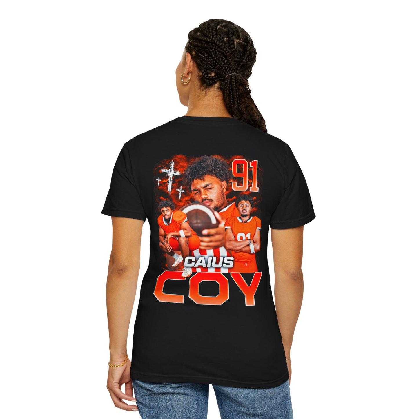 Caius Coy Logo Front & Back Premium Tee