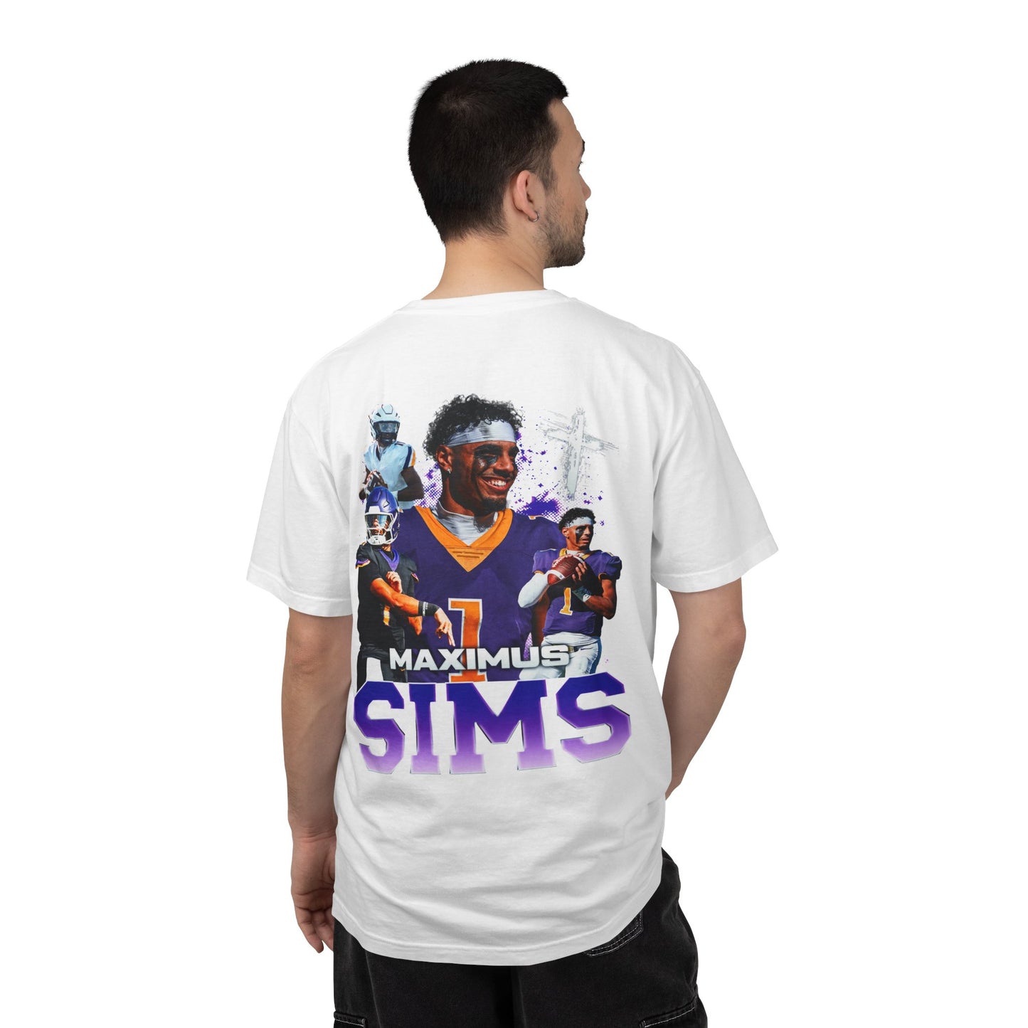 Maximus Sims Logo Front & Back Premium Tee