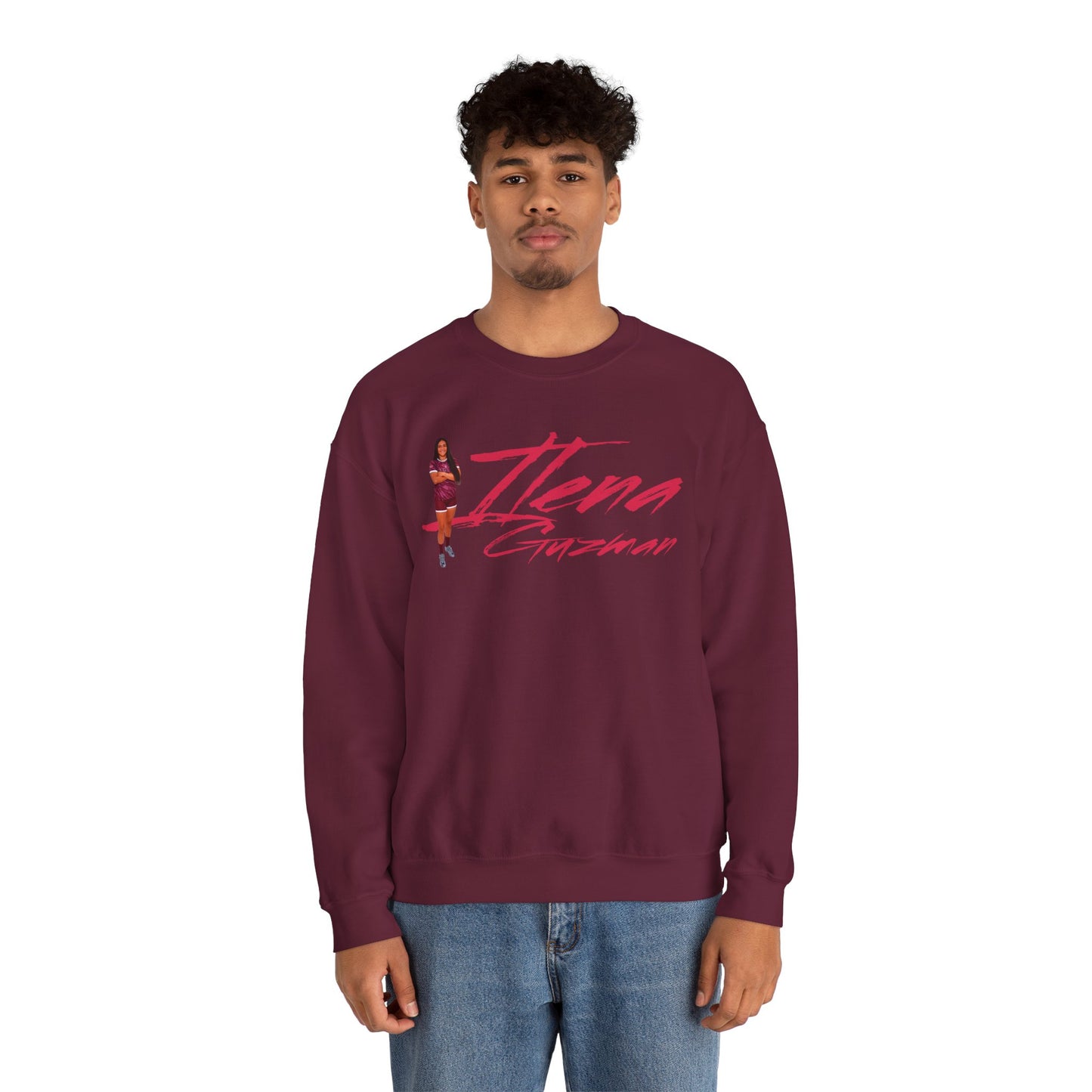 Nena Guzman Cursive Crewneck Sweatshirt