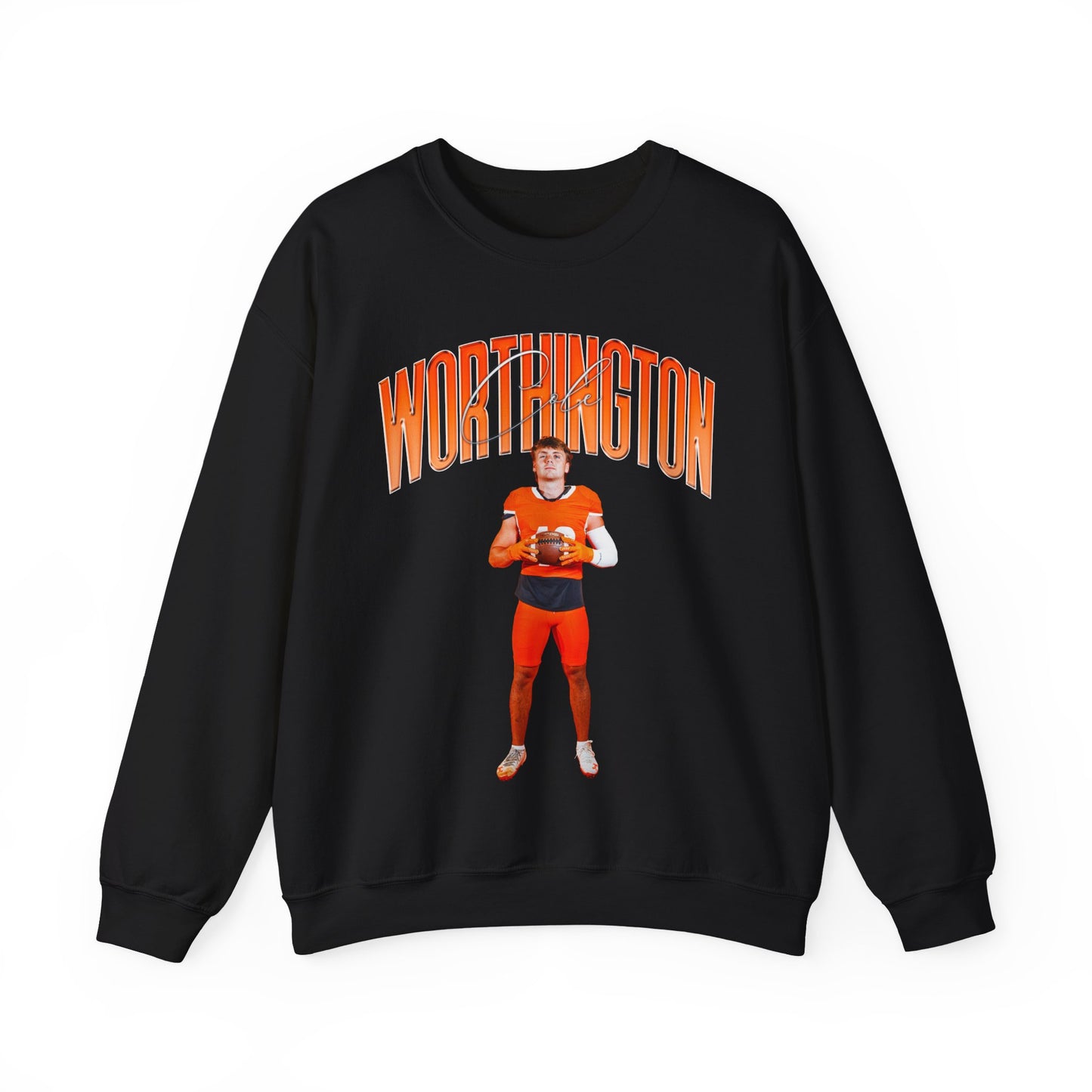 Cole Worthington Curved Combo Colored Crewneck Sweatshirt