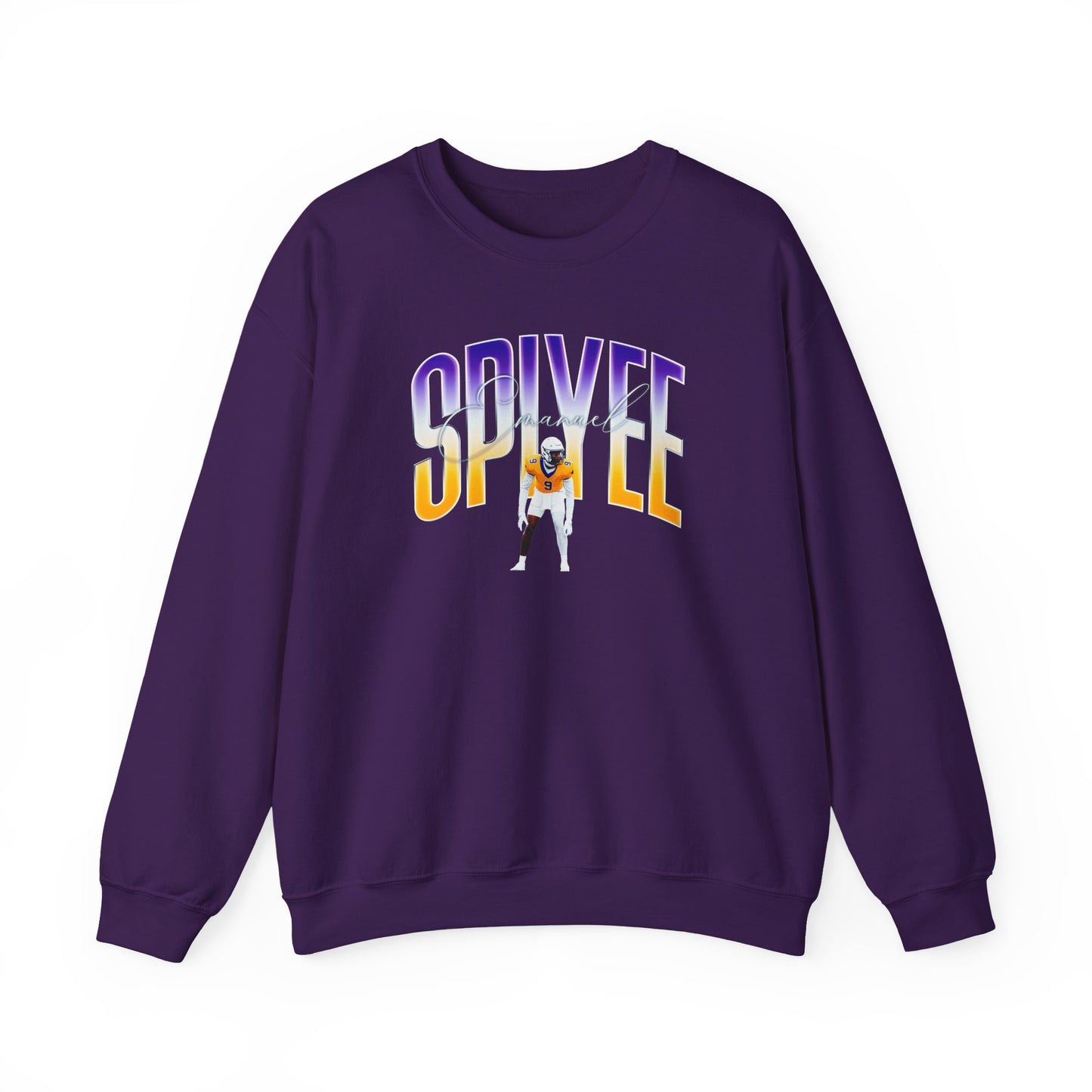 Emanuel Spiyee Curved Combo Colored Crewneck Sweatshirt