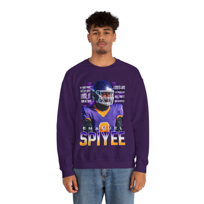 Emanuel Spiyee Featured Quote Crewneck Sweatshirt