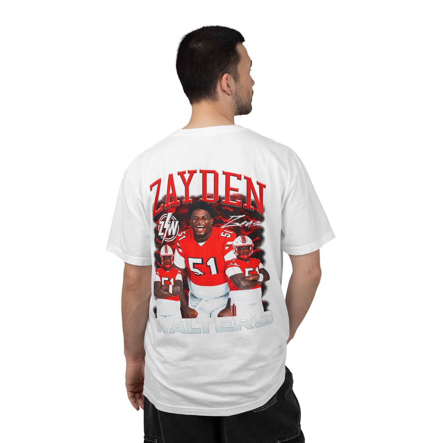 Zayden Walters Logo Front & Back Premium Tee