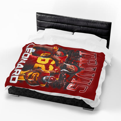 Travis Leonard 60"-80" Plush Blanket