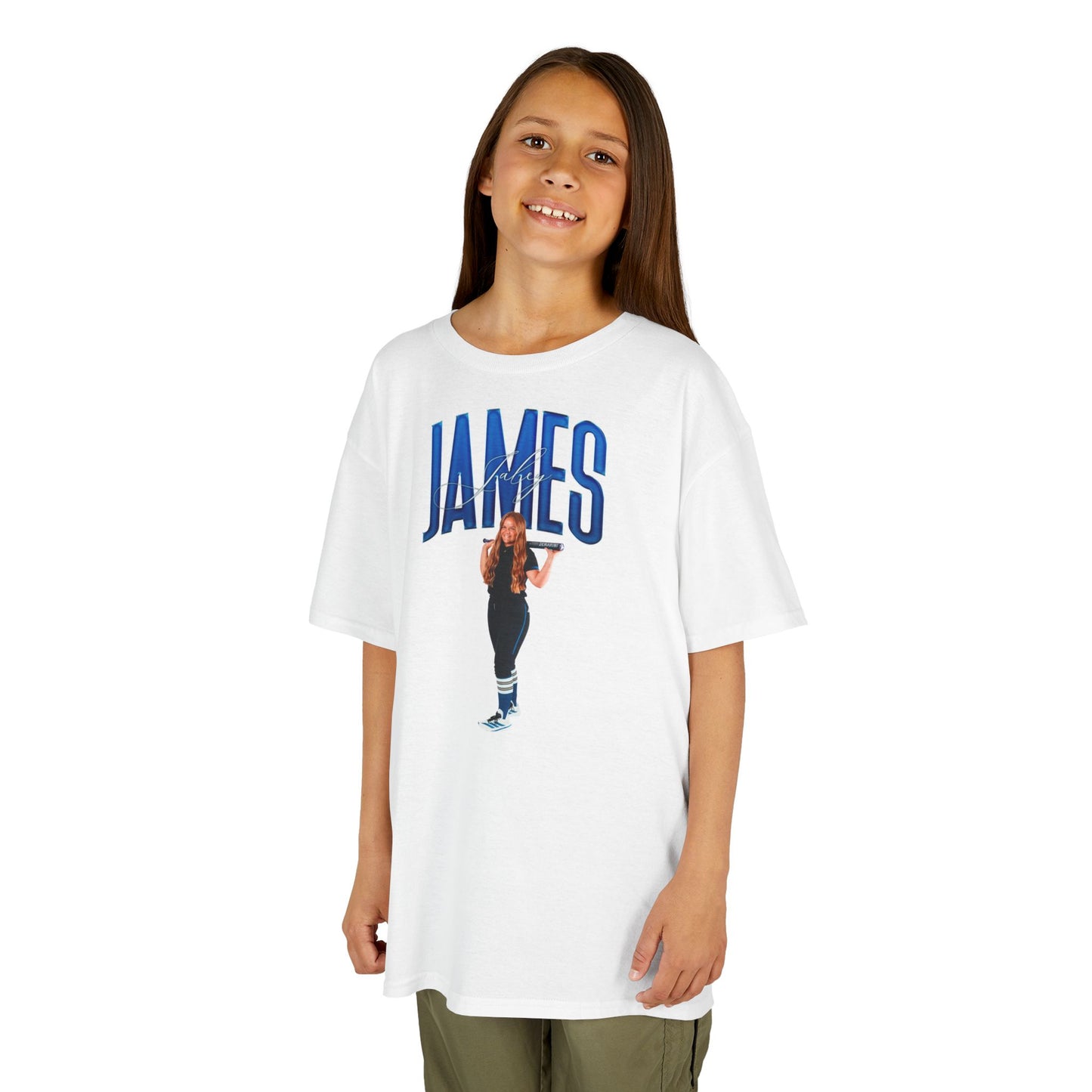 Jaley James Big Last Name Kids Tee