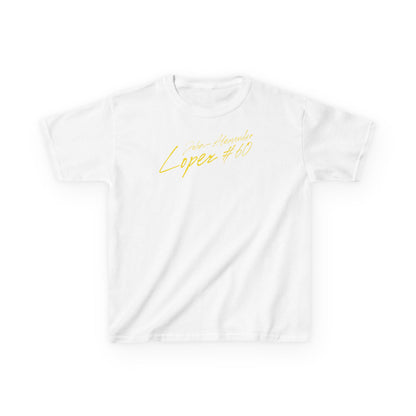 John-Alexander Lopez Cursive Name & Number Kids Tee