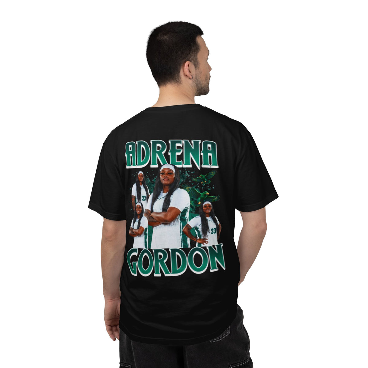 Adrena Gordon Logo Front & Back Premium Tee