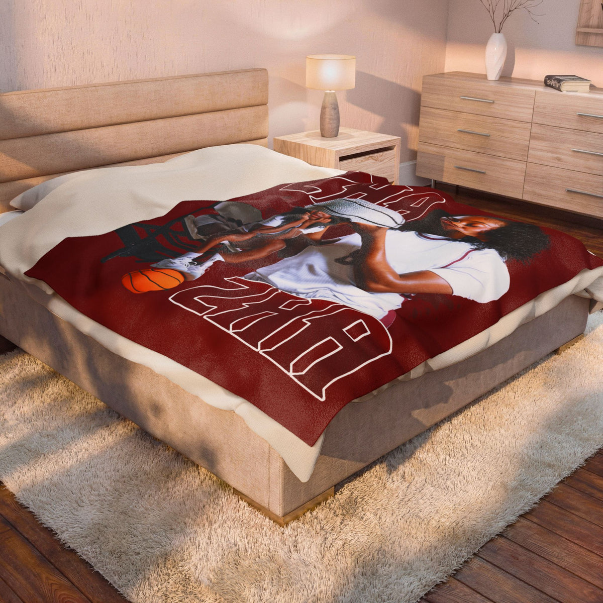 Zha Harris 60"-80" Plush Blanket