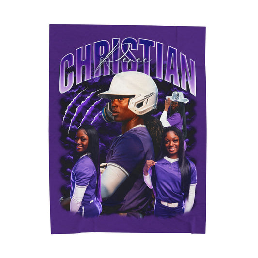 Renee Christian 60"-80" Plush Blanket