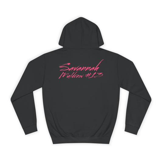 Savannah Muldrew Cursive Name & Number Premium Hoodie