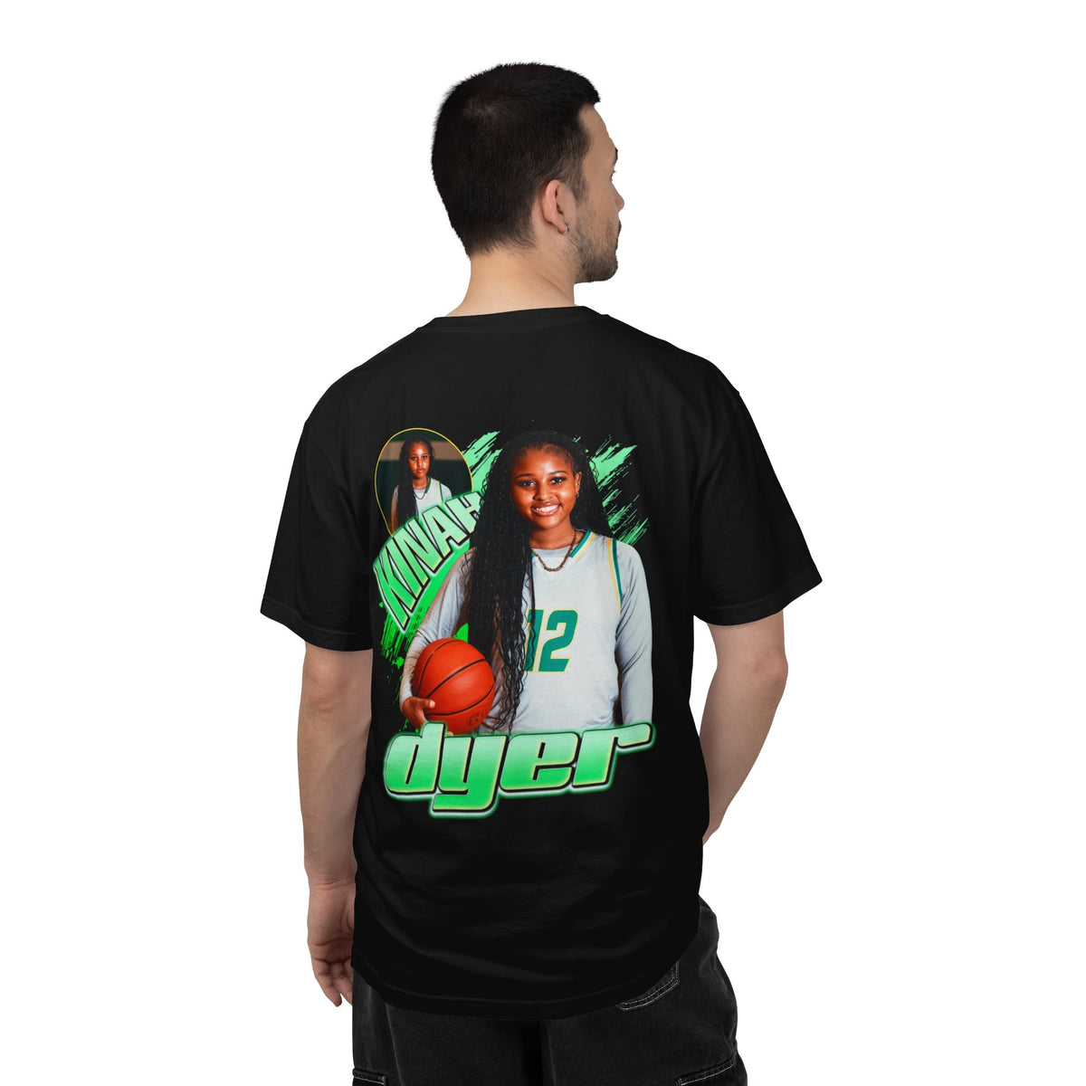 Kinah Dyer Logo Front & Back Premium Tee