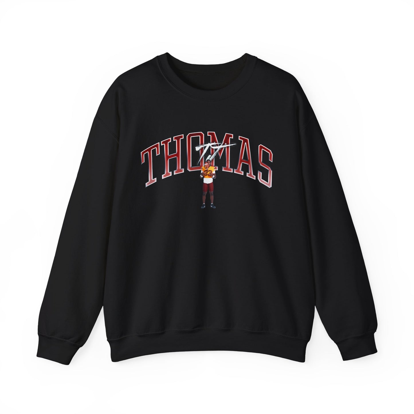 TJ Thomas Curved Combo Colored Crewneck Sweatshirt