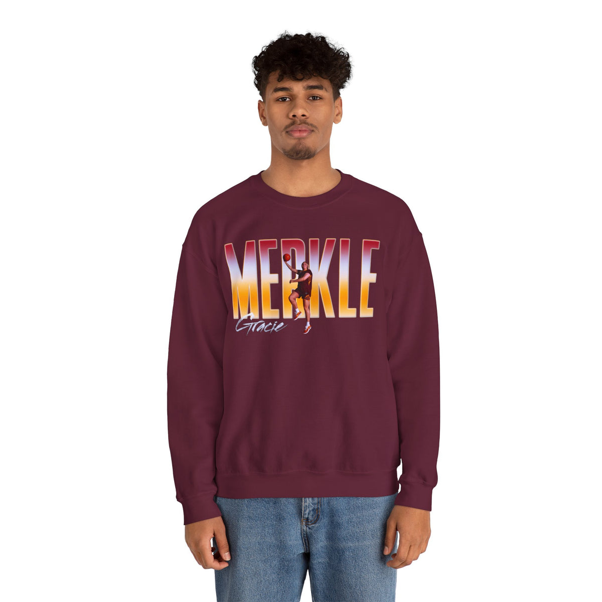 Gracie Merkle Big Last Name Crewneck Sweatshirt