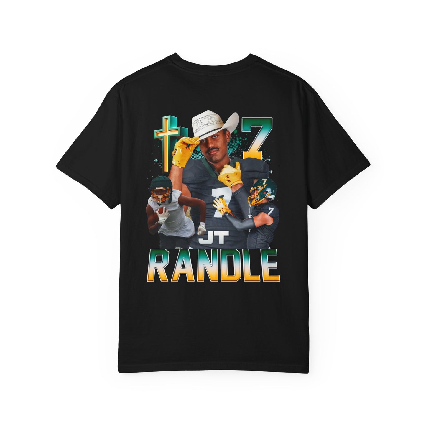 Joe Randle Logo Front & Back Premium Tee