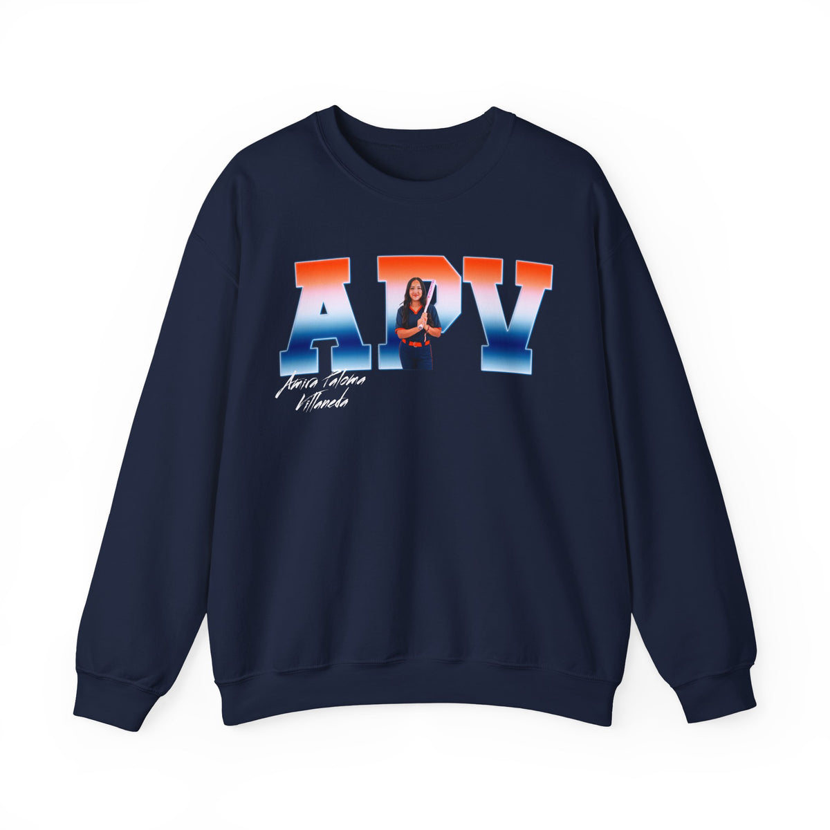 Amira Paloma Villaneda Big Initials Crewneck Sweatshirt